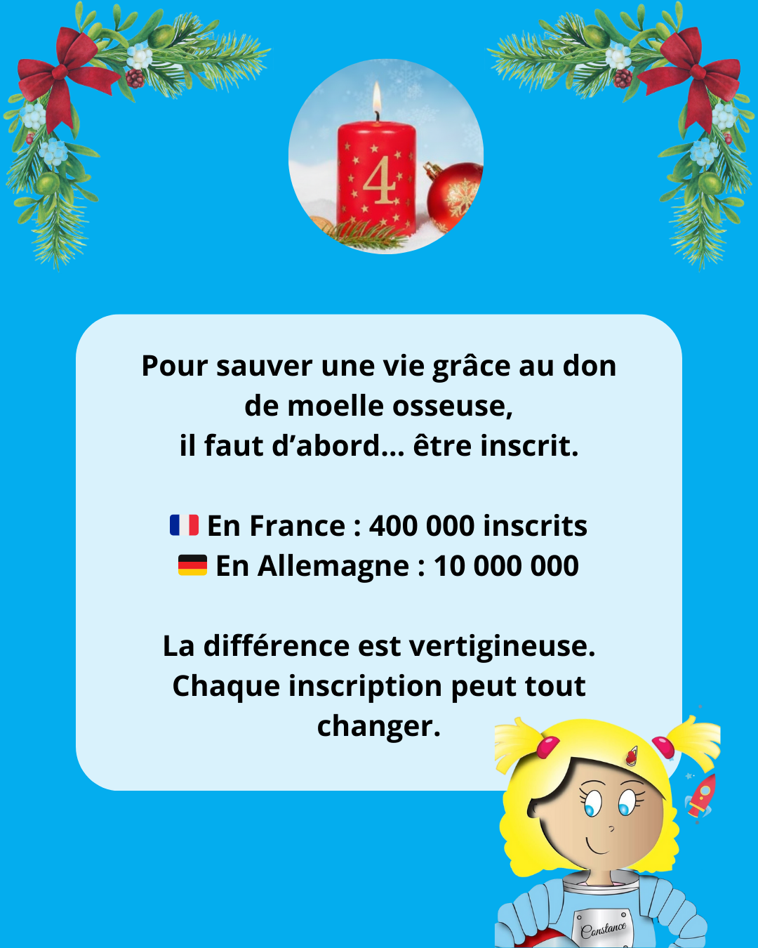 4 décembre - Calendrier de l'Avent des dons de vies