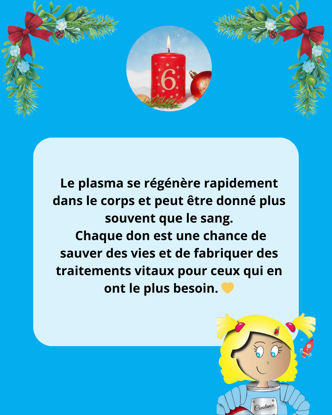 6 décembre - Calendrier de l'avent des dons de vies