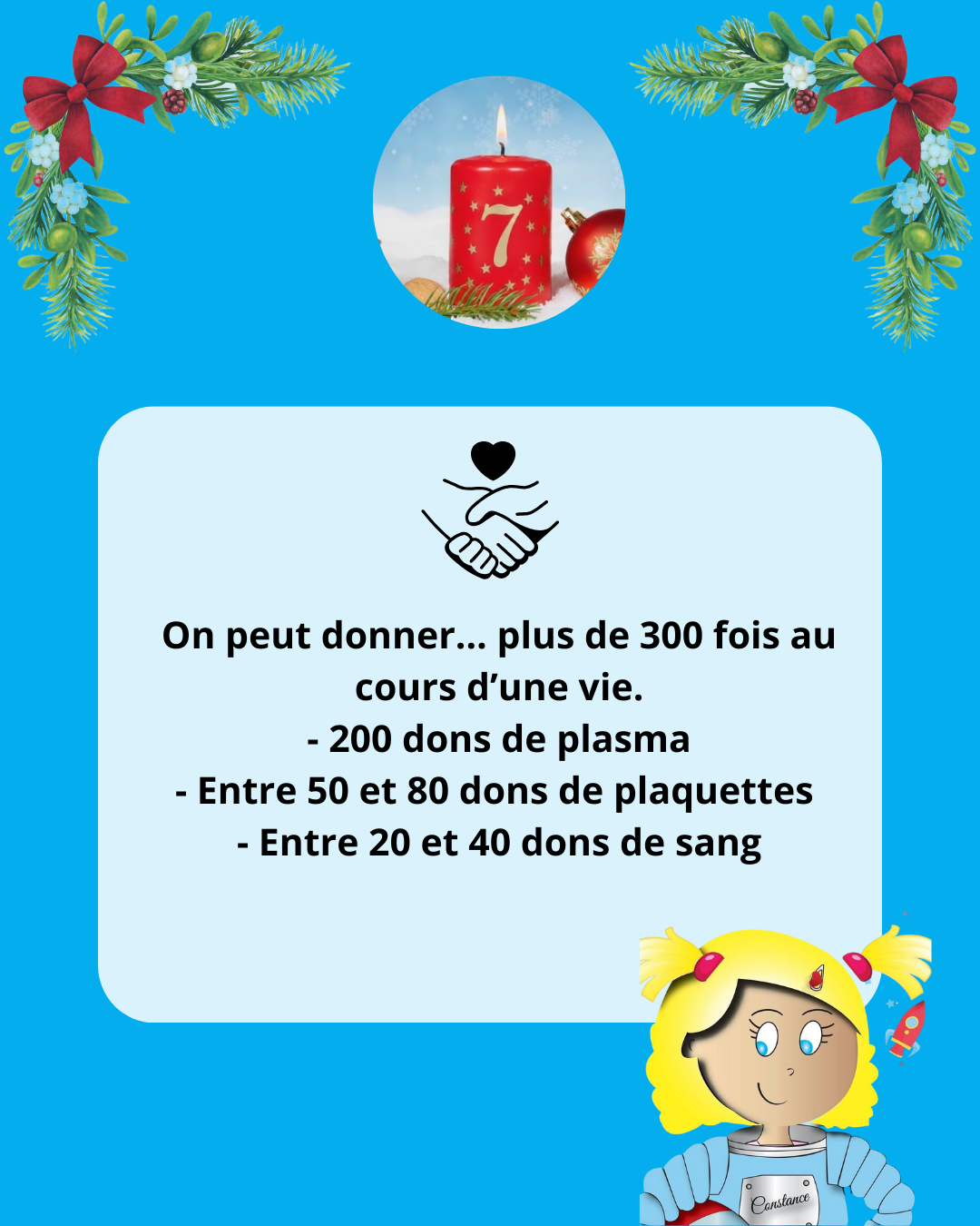 7 decembre - Calendrier de l'avent des dons de vie