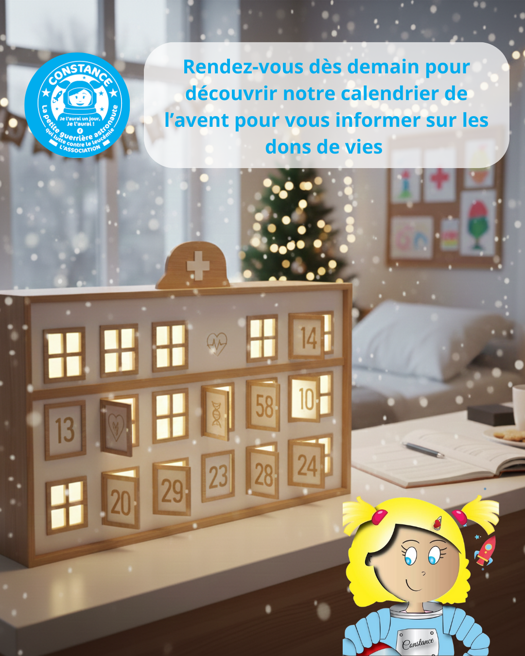 Calendrier de l'avent des dons de vies