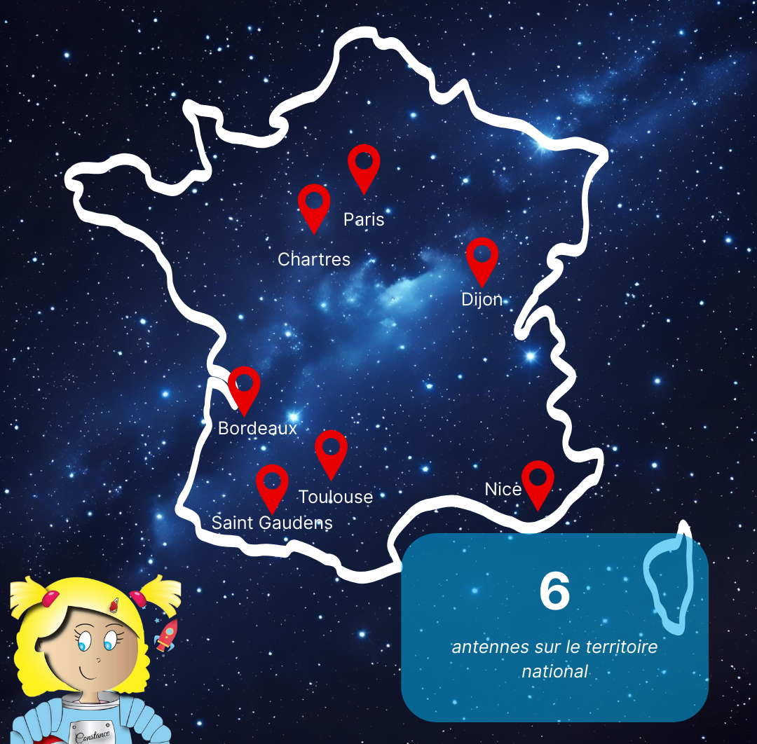 Carte des antennes