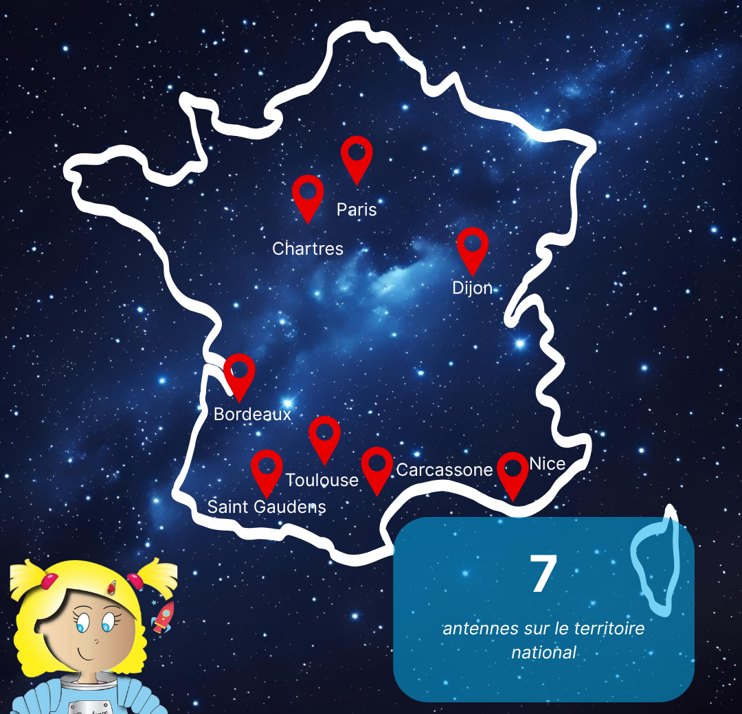 Carte des antennes